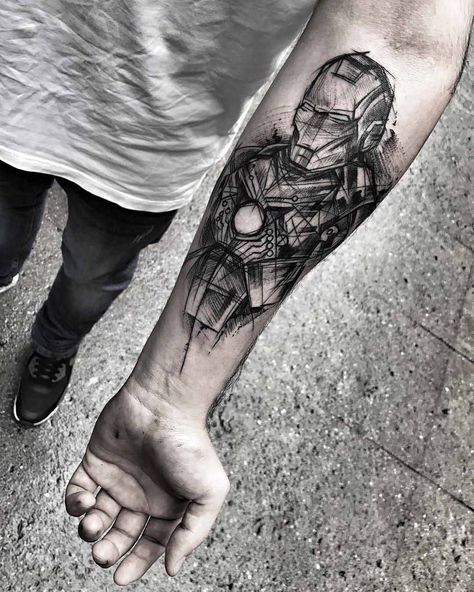 arm tattoo ironman Ironman Tattoo, Hulk Tattoo, Iron Man Tattoo, Skulls Tattoo, Spiderman Tattoo, Ink Therapy, Man Tattoo, Comic Tattoo, Marvel Tattoos