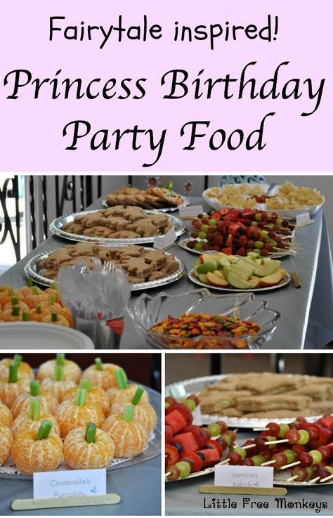 I love these creative ideas!! DIY Princess birthday party food Ideas | Disney princess birthday | Food ideas for little princess party. Everything - Decoration, food, drinks! Princess Decorations Party Diy, Her Royal Threeness Birthday Decorations, Disney Princess Themed Food, Vintage Disney Princess Party, Disney Princess 3rd Birthday Party, Diy Princess Party Decorations, Diy Princess Birthday Party, Princess Themed Food, Disney Princess Party Food