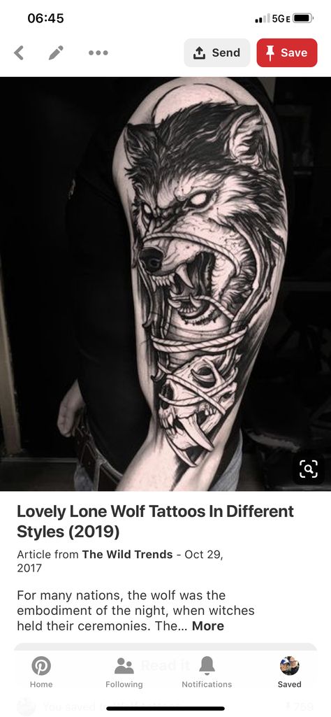 Kurt Tattoo, Pretty Skull Tattoos, Lace Skull Tattoo, Wolves Tattoo, Lone Wolf Tattoo, Fenrir Tattoo, Small Wolf Tattoo, Tattoo Son, Wolf Tattoos Men