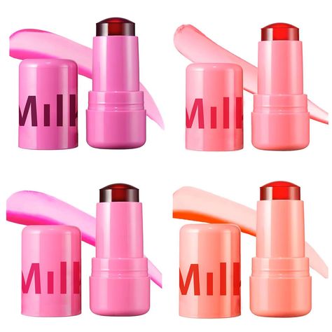 PRICES MAY VARY. 🔥【How to Use】 On first use, gently twist off protective cap to remove and discard. Gently swipe onto lips and cheeks. Build to desired payoff. It dries fast, so work one cheek at a time and blend immediately. Close cap back on tightly. Ღ❥【Milk Jelly Tint】This one is a long-lasting Lip Tint with a hydrating, bouncy jelly texture that glides on for a sheer, buildable burst of color. This product is vegan, cruelty free, and paraben free. Ღ❥【Sheer Lip & Cheek Stain】The innovative j Milk Makeup Jelly Blush, Milk Jelly Blush, Milk Blush Stick, Milk Makeup Cooling Water, Jelly Blush, Milk Blush, Jelly Tint, Milk Jelly, Cream Blush Stick