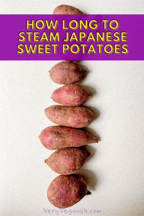 Murasaki Sweet Potato Recipe, Red Sweet Potato, Potatoes In The Instant Pot, Japanese Sweet Potatoes, Starch Solution Recipes, Instant Pot Steam, Okinawan Sweet Potato, Japanese Potato, Korean Sweet Potato