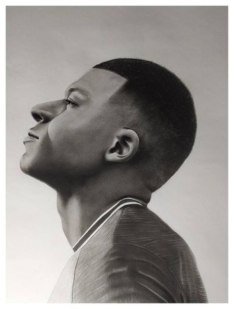 Original Art Pencil/Graphite/Charcoal Drawing, measuring: 58.4W x 88.9H x 0.3D cm, by: Bharat Rai (India). Styles: Photorealism, Realism, Surrealism, Portraiture. Subject: Sports. Keywords: France, Charcoal Drawing, Painting, Drawing, Portrait, Fifa, Sketch, Mbappe. This Pencil/Graphite/Charcoal Drawing is one of a kind and once sold will no longer be available to purchase. Buy art at Saatchi Art.#portraitdrawings #artinspiration #pencildrawings #realisticart Mbappe Drawing Pencil, Mbappe Sketch, Kylian Mbappe Drawing, Ronaldo Sketch Pencil, Fifa Drawing, Lumis Method, Mbappe Drawing, Male Portrait Drawing, France Sketch