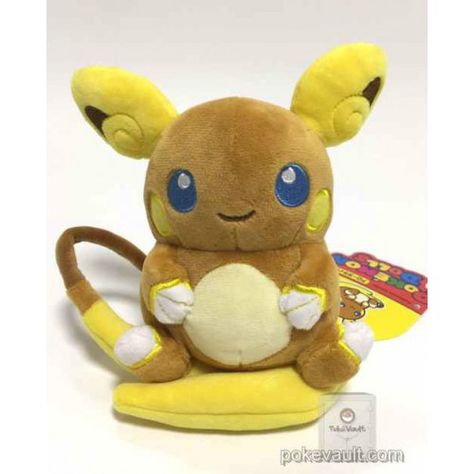 Pokemon Center 2017 Alola Raichu Pokedoll Series Plush Toy Tv Characters Cartoon, Alolan Raichu, Pokemon Plushies, Pokemon Original, Pokémon Plush, Pokemon Dolls, Pokemon Toys, Original Pokemon, Pokemon Toy