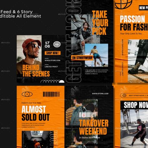 Revcon Streetwear Fashion  Instagram Template Streetwear Fashion Instagram, Email Template Design, Fashion Book, Email Template, Instagram Ads, Template Ideas, Email Templates, Online Shops, Fashion Streetwear