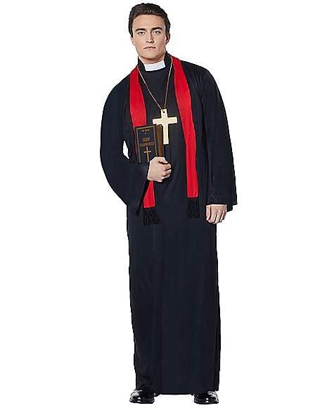 Adult Priest Costume - Spirithalloween.com Best Mens Halloween Costumes, Priest Halloween Costume, Evil Jester Costume, Priest Halloween, Scary Clown Costume, Halloween Costumes For Men, Priest Costume, Fireman Costume, Ringmaster Costume