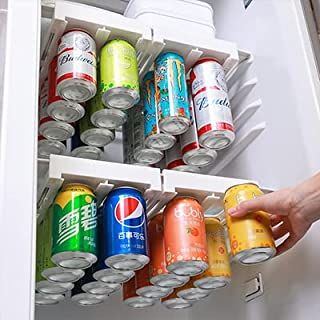 Soft Drink Storage Ideas, Fridge Can Organizer, Pop Can Storage Ideas, Soda Can Organizer, Soda Can Organization, Soda Can Storage Ideas, Soda Storage Ideas, Soda Organization, Beer Storage Ideas