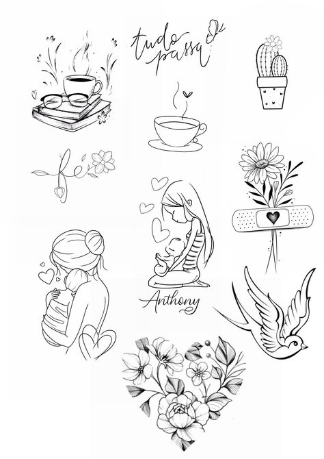 Fineline Tattoo Flash, Tattoo Minimalista Feminina, Groot Tattoo, Tattoo Minimalista, Flesh Tattoo, Thumb Tattoos, Tattoo Wallpaper, Small Girly Tattoos, Card Tattoo Designs