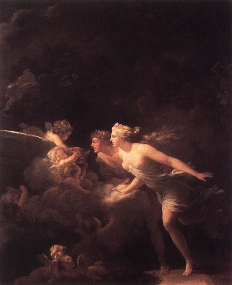 The Fountain of Love by Jean-Honore Fragonard (ARC) Rococo Art, Baroque Painting, Rennaissance Art, Art Ancien, Baroque Art, Classic Paintings, The Fountain, Oil Painting Reproductions, Old Paintings