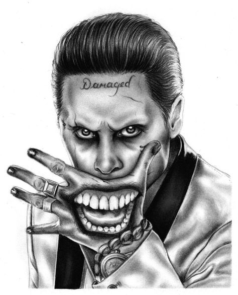 Jared Leto Joker Tattoo, Joker Face Tattoo, Joker Art Drawing, Apocalypse Tattoo, Spade Tattoo, Japanese Tattoos For Men, Joker Tattoo Design, Hyper Realistic Tattoo, Joker Drawings