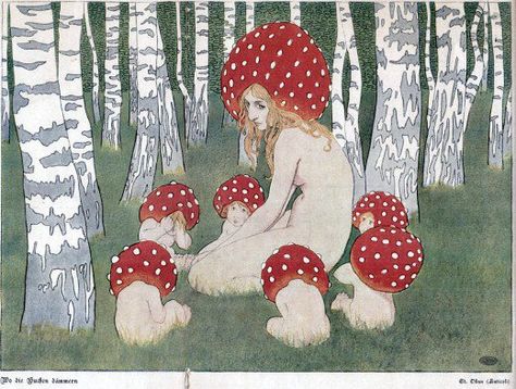 Edward Okun, Elves And Fairies, Nature Spirits, Arte Inspo, Art Et Illustration, Mushroom Art, Arte Fantasy, Art And Illustration, Fairy Art