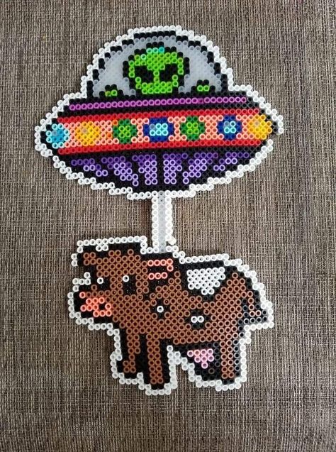 Oogie Boogie Perler Beads, Big Perler Beads Ideas, Large Perler Bead Art, Fused Beads Ideas, Festival Perler, Perler Beads Minecraft, Rave Perler, Melty Bead Designs, Perler Pattern