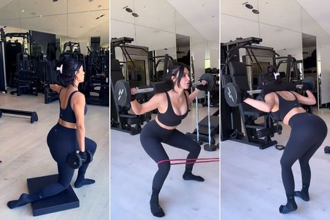 Kim Kardashian Shares Details of Her Intense Workout Regimen: 'We Lift Weights for 2 Hours Daily' Kardashian Workout Routine, Kim Kardashian Workout, Khloe Kardashian Workout, Kardashian Workout, Workout Inspo, Working Out Outfits, Lift Weights, Workout Regimen, Intense Workout