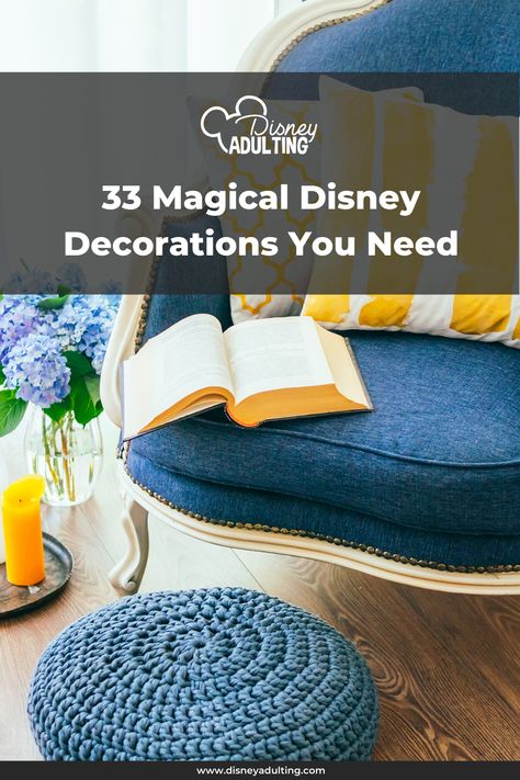 33 Magical Disney Decorations You Need In Your Life Disney Room Design, Grown Up Disney Decor, Grown Up Disney Bedroom, Disney Theme Bedroom Ideas, Disney Diy Home Decor, Disney Rooms For Adults, Disney Themed Rooms For Adults, Disney Dining Room, Disney Office Ideas