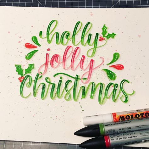 Another wonderful holiday song that I can’t get out of my head... “it’s the best time of the year”!!! 🎄❤️🎄 #doubleletterchallenge… Christmas Brush Lettering, December Lettering, Brush Lettering Tutorial, Brush Lettering Worksheet, Get Out Of My Head, Calligraphy Christmas, Joy Letters, Bullet Journal Christmas, Holiday Song