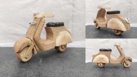 Wooden scooter, how to make scooter with wooden Wooden Scooter, Wood Projects For Kids, Wooden Art, Wooden Diy, Preschool Crafts, Wooden Toy Car, Wood Projects, Kids Toys, Life Hacks