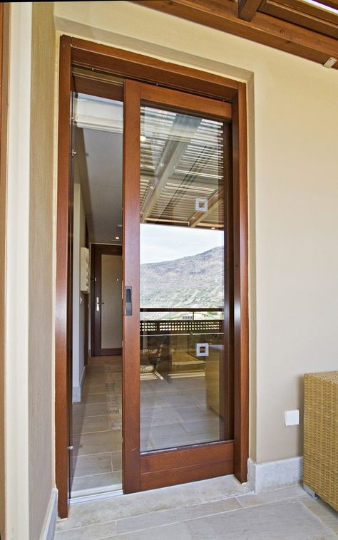 Single door balcony door Single Slide Door, Small Sliding Door Exterior, Wooden Sliding Glass Door, Balcony Doors Bedroom, Balcony Single Door Design, Bedroom Balcony Door Design, Sliding Balcony Doors, Balcony Double Door Design, Single Sliding Door Exterior