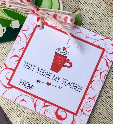 Teacher Valentine's, Coffee Gift Card Valentine Tags, by PaperAndTaigh #teachervalentine Puns For Teachers, Flower Puns, Coffee Gift Card, Valentines Day Quotes, Teacher Valentines, Happy Valentine Day Quotes, Coffee Gifts Card, Valentines Gift Bags, Printable Valentines