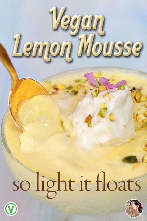 Tofu Mousse, Silken Tofu Mousse Recipes, Vegan Lemon Mousse, Vegan Lemon Custard, Vegan Mango Mousse, Tofu Cheesecake, Tofu Dessert, Light Summer Desserts, Scrambled Tofu Recipe