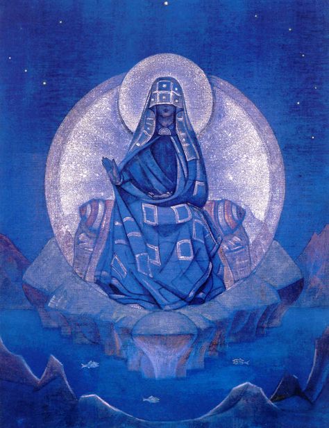 Gnostic Cosmology and the Apocryphon of John – The Modern Hermeticist Gnostic Gospels, Nicholas Roerich, Esoteric Art, Divine Mother, Occult Art, The Virgin Mary, December 13, Goddess Art, Mystical Art