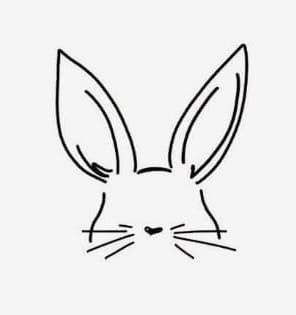 Bunny Ears Tattoo, Bunny Outline, Face Lines, Line Art Tattoos, Tat Ideas, Bunny Ears, True Life, Bunny Ear, Ear Tattoo