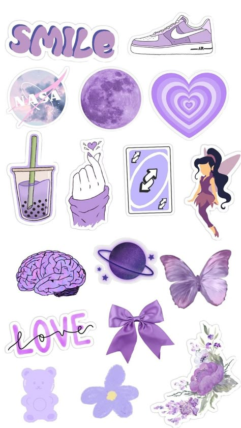 Sticker Making Ideas, Phone Cover Stickers, Light Purple Wallpaper, خريطة ذهنية, Printable Wall Collage, Sticker Making, Cover Stickers, Iphone Stickers, Iphone Art