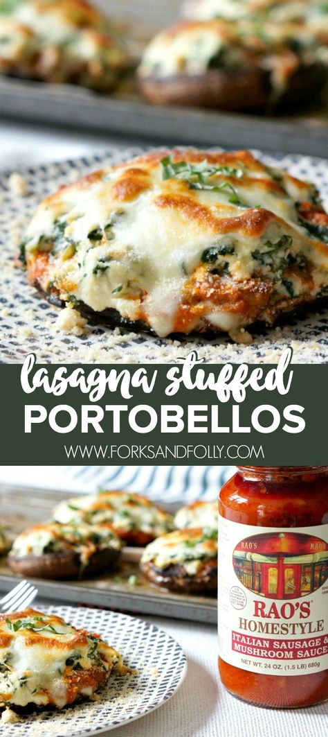 Lasagna Ingredients, Keto Lasagna, Mushroom Dish, Green Meals, Stuffed Mushroom, Stuffed Portabella Mushrooms, Healthier Food, Alkaline Diet, Mouthwatering Recipes