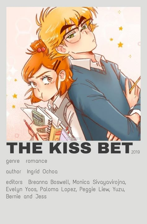 The kiss bet minimalist poster webtoon comic romance Sara Patrick Oliver Joe lulu The Kiss Bet Webtoon, Sara Lin, The Kiss Bet, Rachel Green Friends, Rachel Green, Webtoon Comics, The Kiss, Comics Art, Minimalist Poster