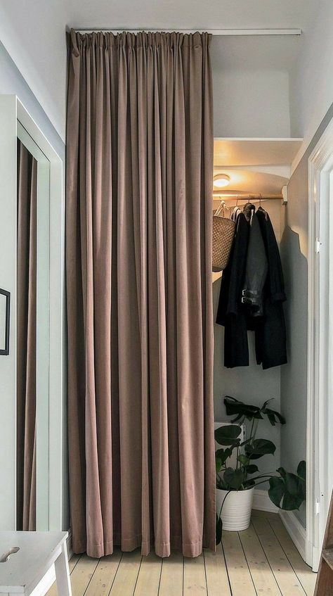 Slider door curtains