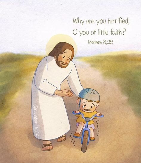 Christian Comics, Christian Illustration, Jesus Cartoon, Be Courageous, Bible Doodling, Bible Quotes Images, Jesus Christ Art, Christian Quotes God, Bible Pictures