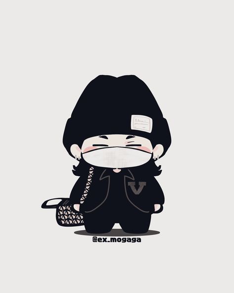 Suga Chibi, Jungkook V, Bts Wallpaper Lyrics, Bts Drawings, Bts Chibi, Agust D, Min Suga, Jimin Jungkook, Bts Fanart