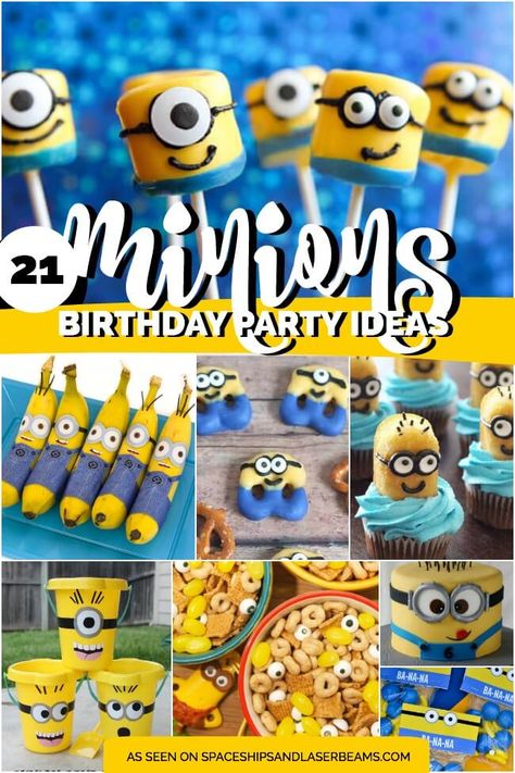 Diy Minion Birthday Party, Minions Birthday Party Decorations, Minion Birthday Party Ideas, Minions Birthday Theme, Minion Party Ideas, Minions Birthday Party, Diy Minions, Despicable Me Party, Minion Birthday Cake