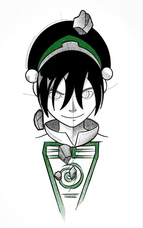 Toph Beifong Tattoo, Toph Avatar Tattoo, Toph Avatar, Avatar Tattoo, Toph Beifong, Neo Tattoo, Avatar Art, Bookish Tattoos, White Tattoo