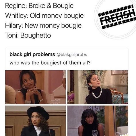 Jaie on Instagram: “I'll say Whitley was the most bougie cause the other 3 grew up poor then got $$$ 😂😂😂😂 #badandboujee #grownfolksbusiness #grownwomanshit…” Growing Up Poor Aesthetic, Poor Aesthetic, Bougie Aesthetic, Electric Relaxation, Bad And Bougie, Girl Aesthetics, Bad And Boujee, Spoiled Rotten, Girl Problems