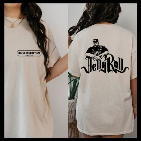 Jelly Roll Tshirt, Jelly Roll Shirts, Shirt Back Design, Tour Merch, Jelly Roll, Tour Shirt, Pesticides, The Devil, Shirt Ideas