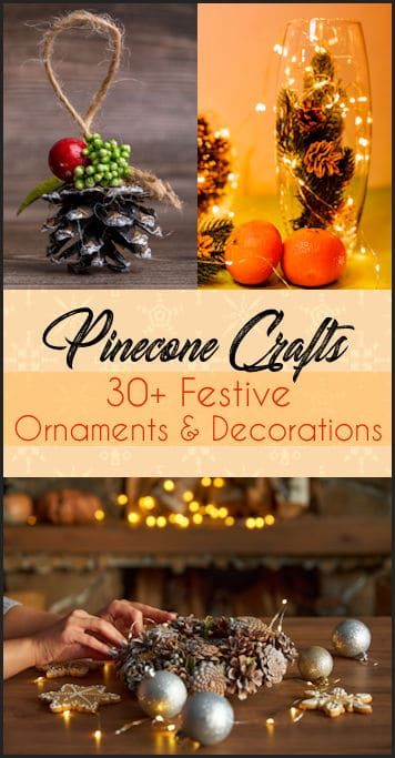 {Pine Cone Delight} 30+ Crafts For Tasteful Seasonal Decor Pine Cone Centerpiece Fall, Small Pine Cone Crafts, Pine Cones Crafts, Sugar Pine Cones, Bows For Presents, Pinecone Art, Fall Jars, Outdoor Christmas Decoration Ideas, Pine Cone Christmas Decorations