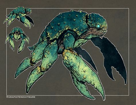 Crab monster, Ben Garriga on ArtStation at https://www.artstation.com/artwork/8eP9ZO Crab Monster, Underwater Base, Monster Reference, Sea Monster Art, Ocean Monsters, Pet Anime, Mythical Creatures Fantasy, Arte Alien, Creature Artwork