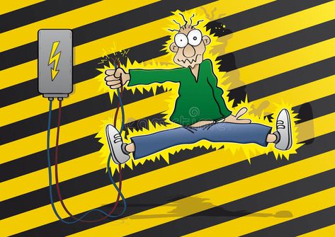 Electricity. Cartoon man gets an electric shock , #Affiliate, #Cartoon, #Electricity, #man, #shock, #electric #ad Study Cartoon Aesthetic, Human Body Facts, Modern Physics, Simple Circuit, Electric Circuit, Illustration Cartoon, Electrical Safety, Cartoon Man, Electric Shock