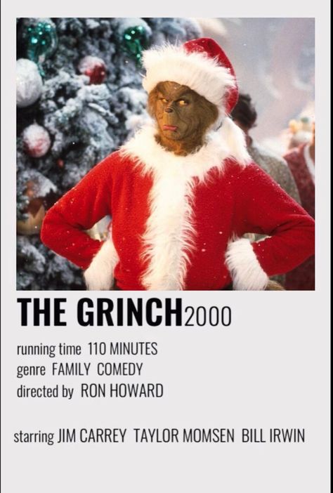 The Grinch 2000, Winter Movies, Christmas Movies List, The Grinch Movie, Xmas Movies, Christmas Movie Night, Best Christmas Movies, Christmas Films, Iconic Movie Posters