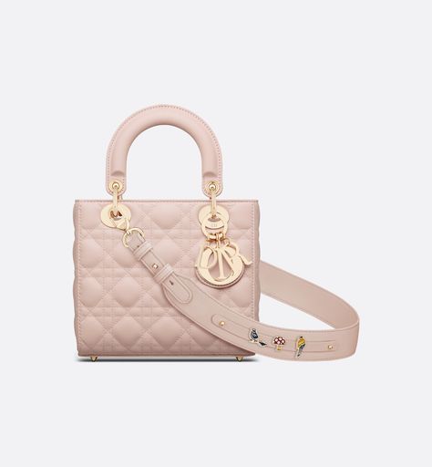 Lady Dior My Abcdior Bag, Galaxy Stuff, Dior And I, Luxury Bags Collection, Dream Bag, Baby Pink Aesthetic, Small Lady, Luxury Purses, Powder Pink