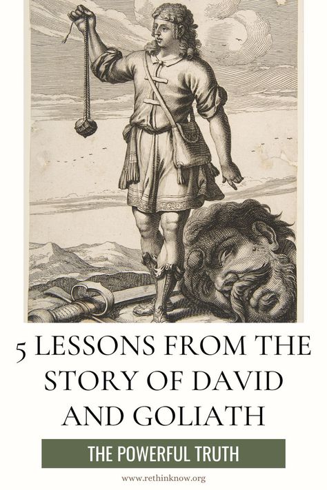 While many know this incredible story, we often forget the significance and how it applies to our lives. In this article, we are going to take a fresh look at this story and discover 5 powerful lessons from David and Goliath. Ladies Bible Study, Story Of David, David And Goliath, Biblical Quotes, Fresh Look, Look Here, Christian Life, Good News, The Bible