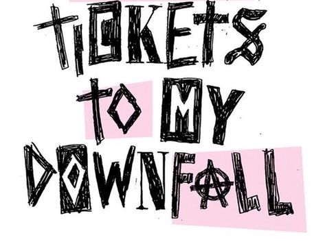 Tickets To My Downfall Aesthetic, Mgk Painting Ideas, Tickets To My Downfall Tattoo, Tickets To My Downfall Wallpaper, Mgk Painting, Mgk Stickers, Mgk Drawings, Mgk Logo, Mgk Tickets To My Downfall