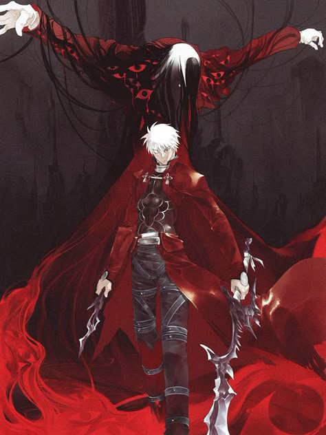 Fate/Stay Night x Hellsing - Archer and Alucard Emiya Family, Bleach Ichigo Bankai, Archer Emiya, Fate Archer, Tohsaka Rin, Shirou Emiya, Fate Stay Night Series, Mysterious Girl, Fate Stay Night Anime