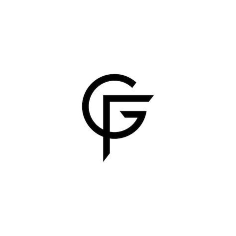 Gf logo | Premium Vector #Freepik #vector #lettering #logos #branding #logo-design G Logo Design Ideas, Gf Logo, My Only, G Logo Design, Building Company, Glow Foundation, G Logo, Building Companies, Professional Logo Design