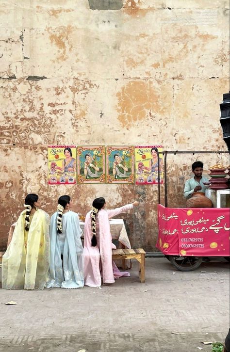 Pastel Indian Aesthetic, Desi Shoot Ideas, South Asian Photoshoot, Indian Vintage Aesthetic, Indian Pop Art, Indian Bazaar, Culture Aesthetic, South Asian Aesthetic, All The Bright Places