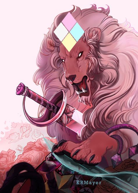 Lion Steven Universe, Cookie Cat, Steven Uni, Steven Universe Drawing, Steven Universe Characters, Steven Universe Gem, We Are The Crystal Gems, The Crystal Gems, Steven Universe Fanart