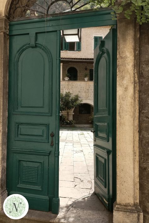 Travel Photo Book, Development Architecture, Knockin On Heaven's Door, Green Doors, Hobbit Door, Montenegro Travel, Kotor Montenegro, Santa Helena, Love In Bloom