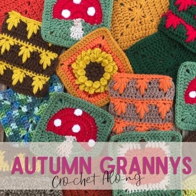 Fall Themed Granny Square, Seasonal Granny Squares, Fall Granny Square Crochet Pattern, Crochet Autumn Granny Square, Crochet Autumn Patterns Free, Autumn Crochet Blanket Patterns Free, Autumn Granny Square Blanket, Candy Corn Granny Square, Crochet Graphgan Patterns Free Charts