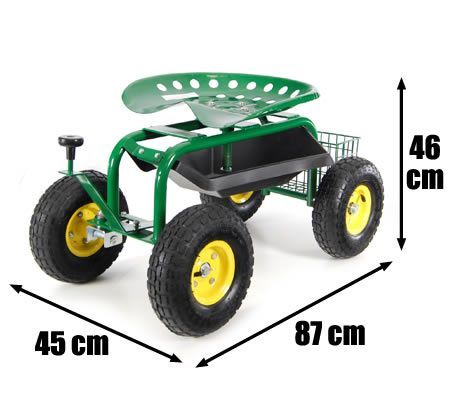 Garden Carts On Wheels, Carts On Wheels, Garden Scooters, Milwaukee Tool Box, Garden Cultivator, Garden Seat, Garage Organization Diy, Farm Tools, Healthcare Design