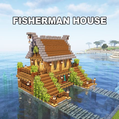 Island Builds Minecraft, Minecraft Lighthouse Tutorial, Coastal Minecraft Houses, Ocean Minecraft House, Minecraft Beach Hut, Minecraft Ocean Base, Minecraft Ocean House, Minecraft Fisherman House, Minecraft Ocean Builds