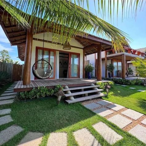 Tropical Beach House Exterior, Budget Floor Plans, Beach Bungalow Exterior, Bali Beach House, Barnodium Homes, 40x60 Pole Barn, Beach House Layout, Barndominium With Shop, Cozy Tiny Home